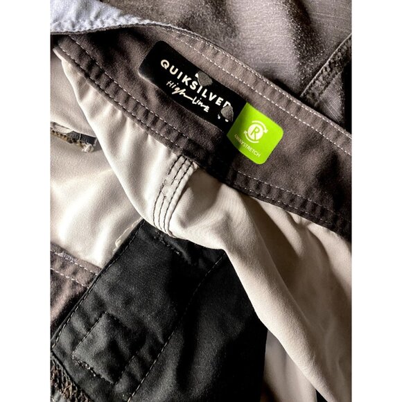 Quiksilver Mens 30 Striped Highline Recycler Board Shorts Beach Swim Trunks - Picture 5 of 9
